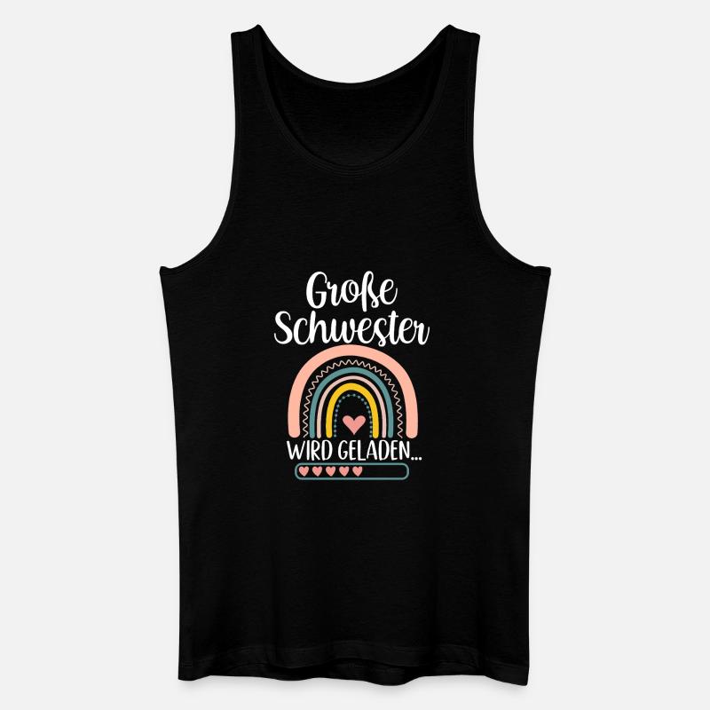 Große Schwester Wird Geladen Rainbow - Männer Bio Tank Top - Schwarz