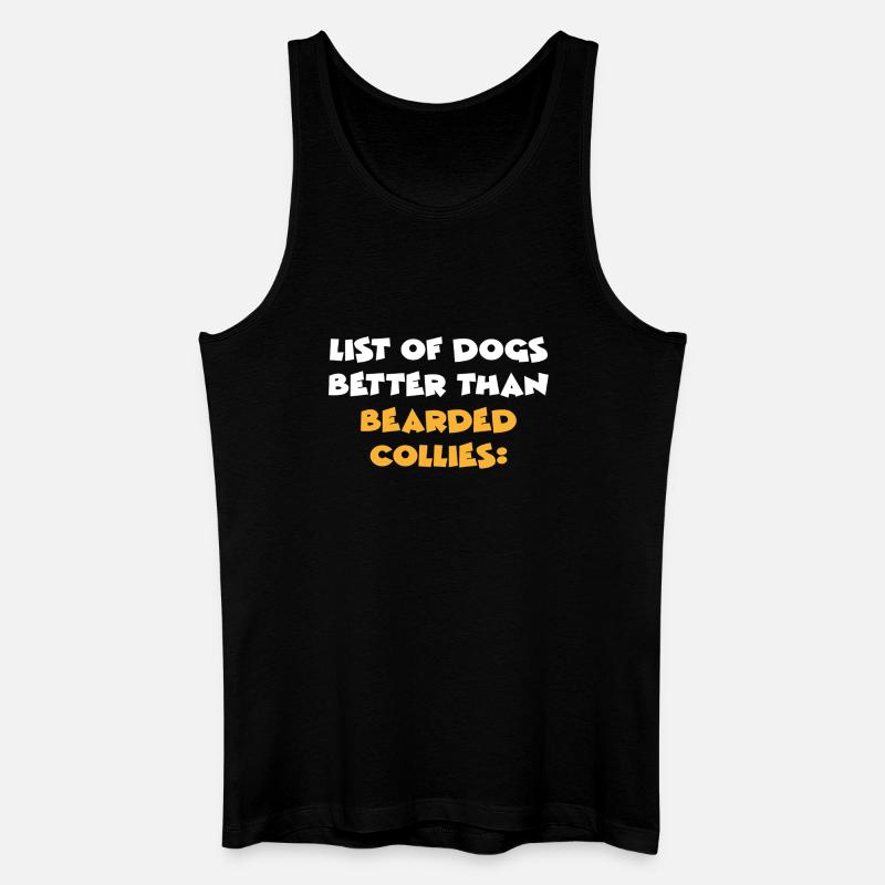 Bearded Collie - Männer Bio Tank Top - Schwarz
