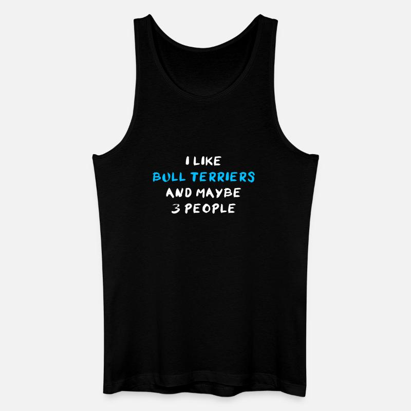 Bull Terrier Bullterrier - Männer Bio Tank Top - Schwarz