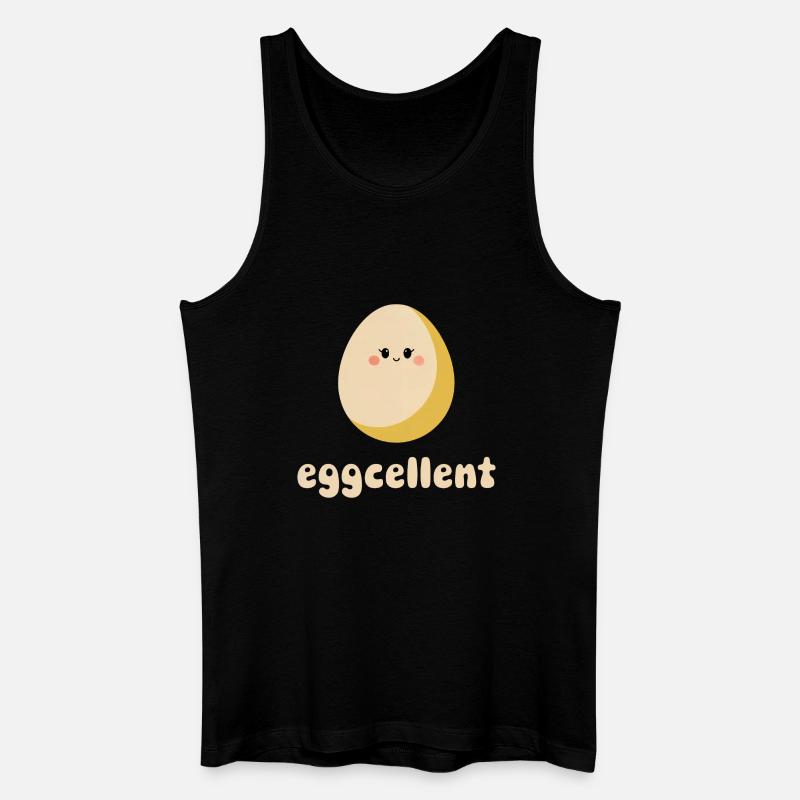 Eggcellent – Süßes Frühstücksei - Männer Bio Tank Top - Schwarz