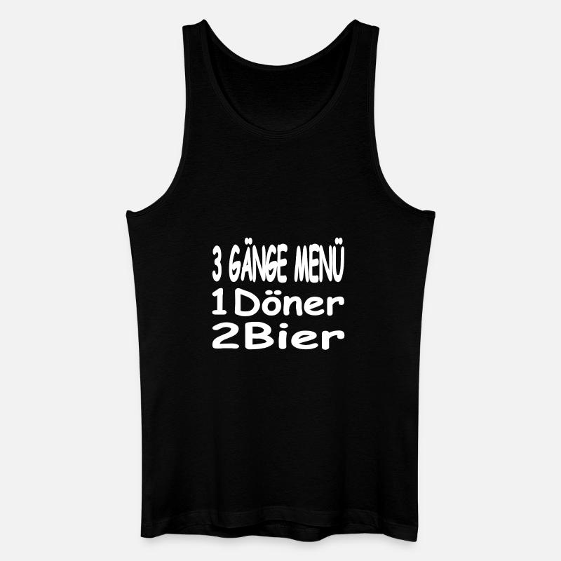 Bier - Männer Bio Tank Top - Schwarz