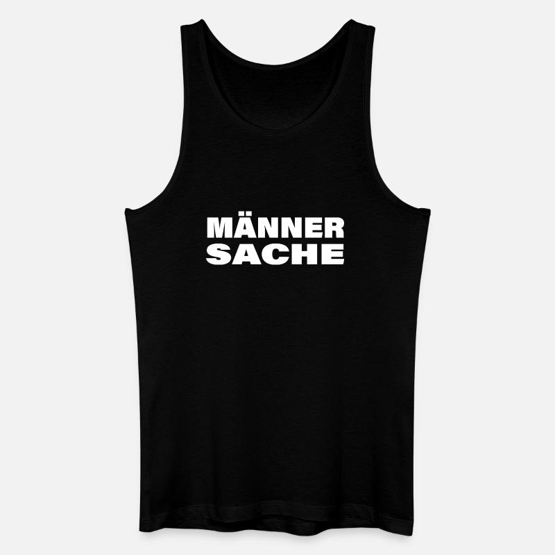 MÄNNERSACHE - Männer Bio Tank Top - Schwarz