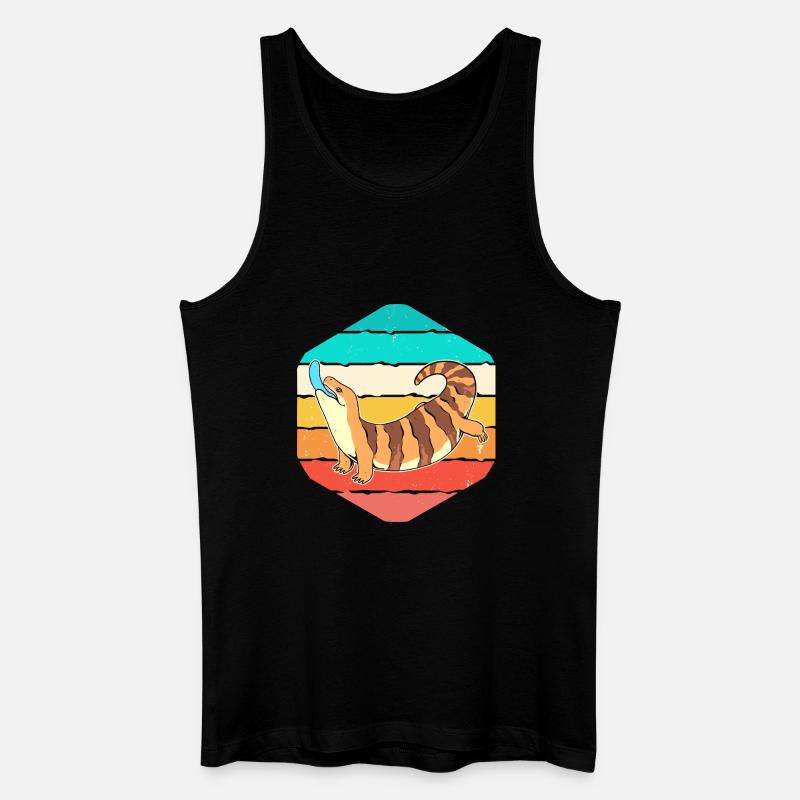 Eidechse - Männer Bio Tank Top - Schwarz