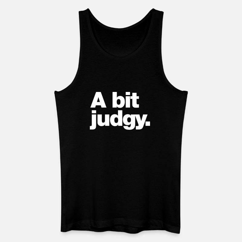 Ein bisschen unruhig - Männer Bio Tank Top - Schwarz
