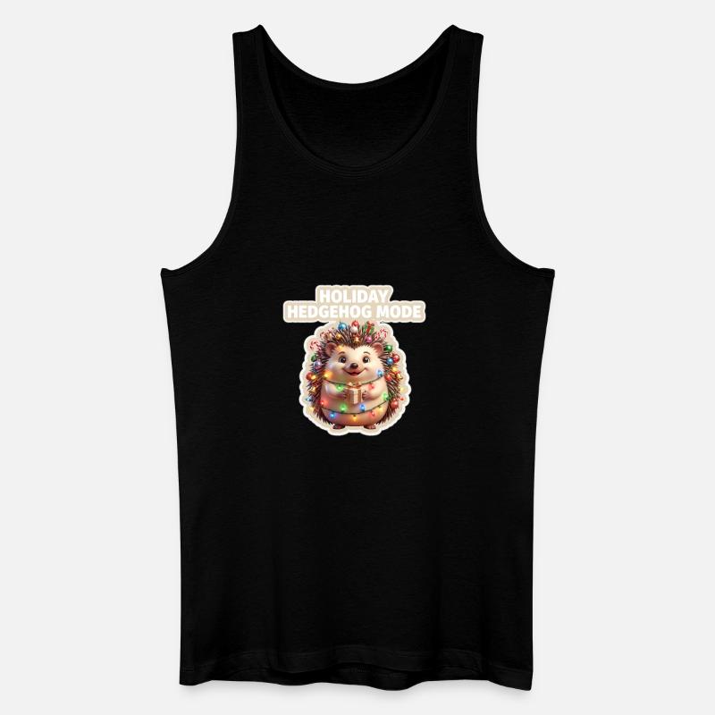 Holiday Igelmodus - Männer Bio Tank Top - Schwarz