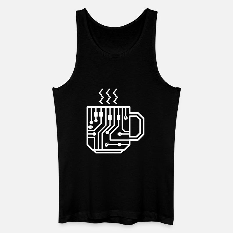 Circuit Mug Glyph Tech Brew - Männer Bio Tank Top - Schwarz