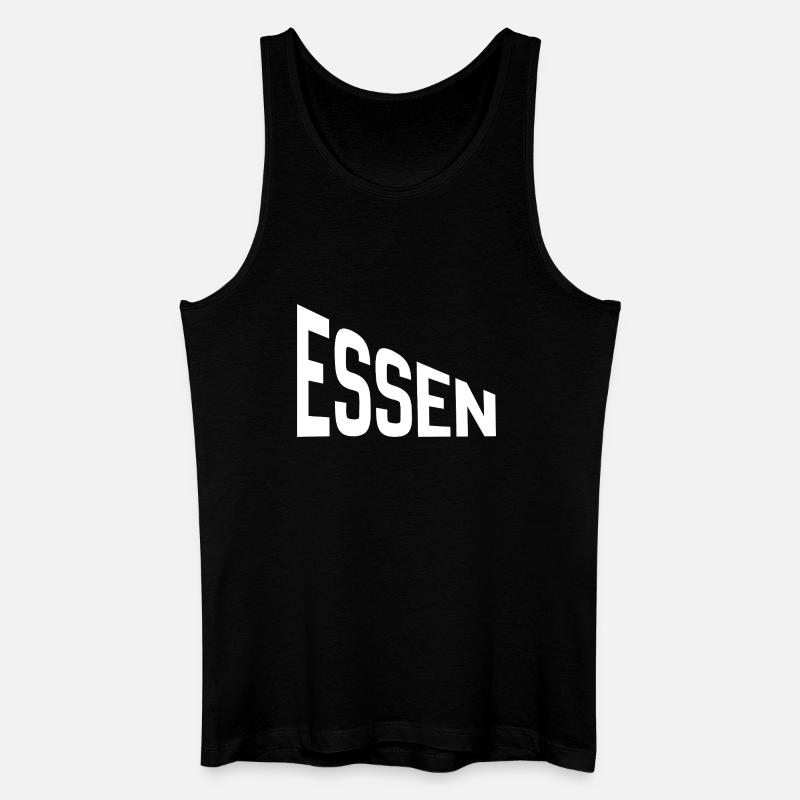 Essen - Männer Bio Tank Top - Schwarz