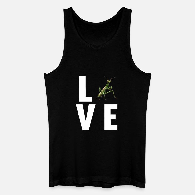 Gottesanbeterinnen Gottesanbeterin - Männer Bio Tank Top - Schwarz