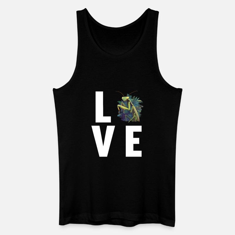 Gottesanbeterinnen Gottesanbeterin - Männer Bio Tank Top - Schwarz