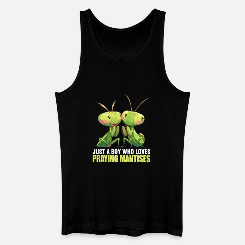 Gottesanbeterinnen Gottesanbeterin - Männer Bio Tank Top - Schwarz