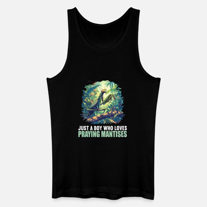 Gottesanbeterinnen Gottesanbeterin - Männer Bio Tank Top - Schwarz