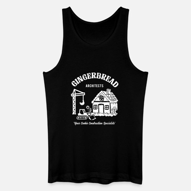  Gingerbread architects your cookie construction - Männer Bio Tank Top - Schwarz