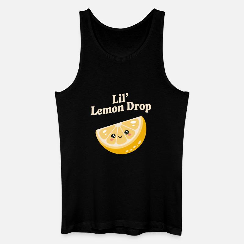 Lil’ Lemon Drop - Männer Bio Tank Top - Schwarz