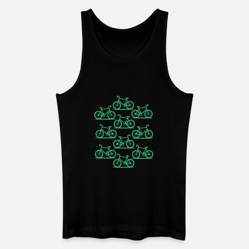 Fahrrad  - Männer Bio Tank Top - Schwarz