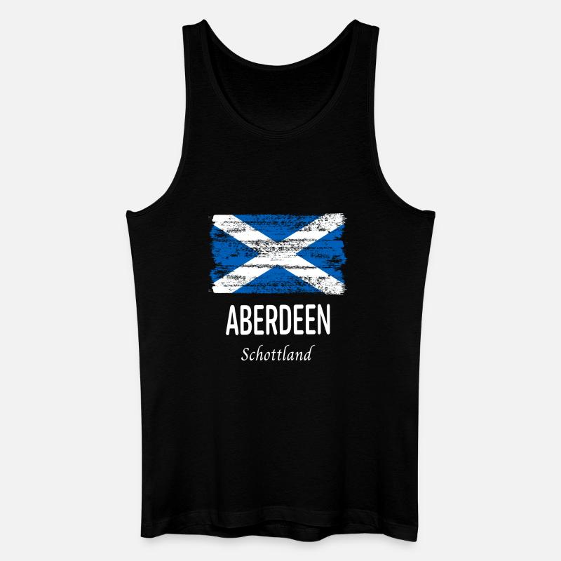 Aberdeen - Männer Bio Tank Top - Schwarz