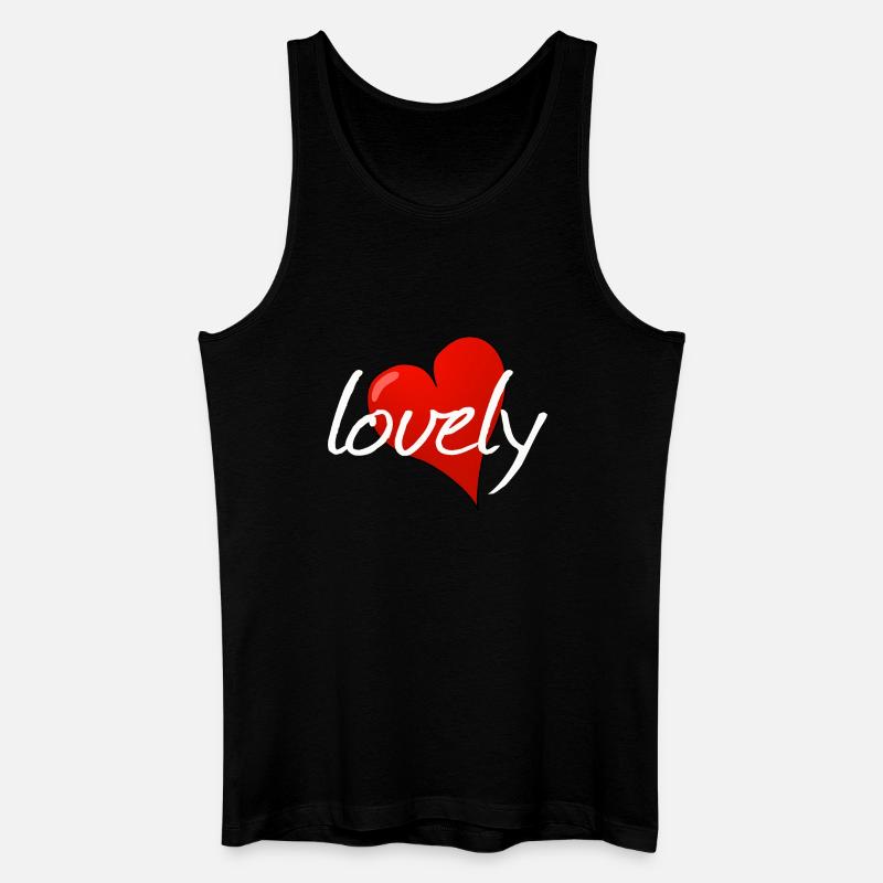 LOVELY - Männer Bio Tank Top - Schwarz