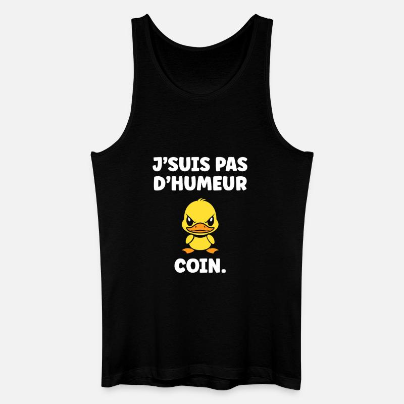 ICH BIN NICHT IN STIMMUNG - Männer Bio Tank Top - Schwarz