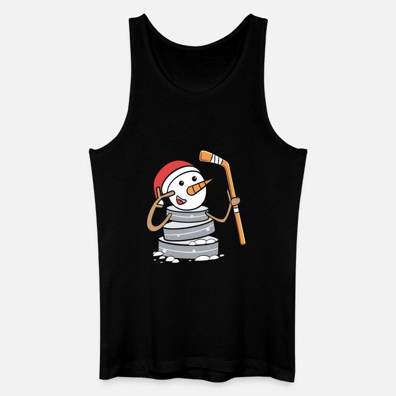 Para Handicap Eishockey - Männer Bio Tank Top - Schwarz