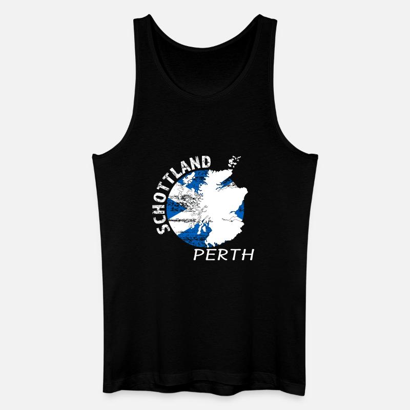 Perth - Männer Bio Tank Top - Schwarz