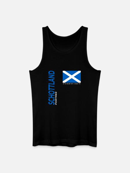 Portree - Männer Bio Tank Top - Schwarz