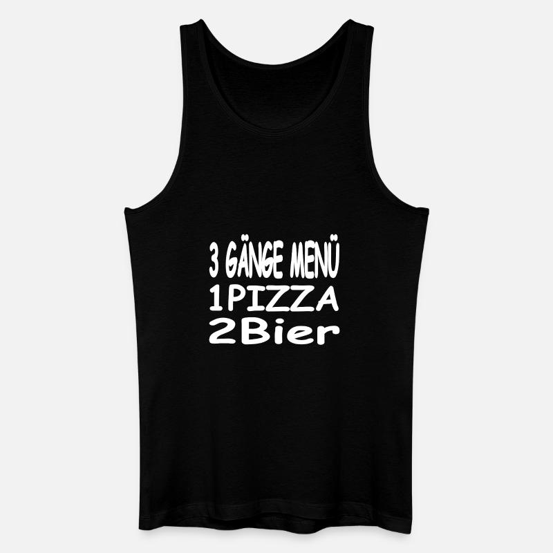 Bier - Männer Bio Tank Top - Schwarz