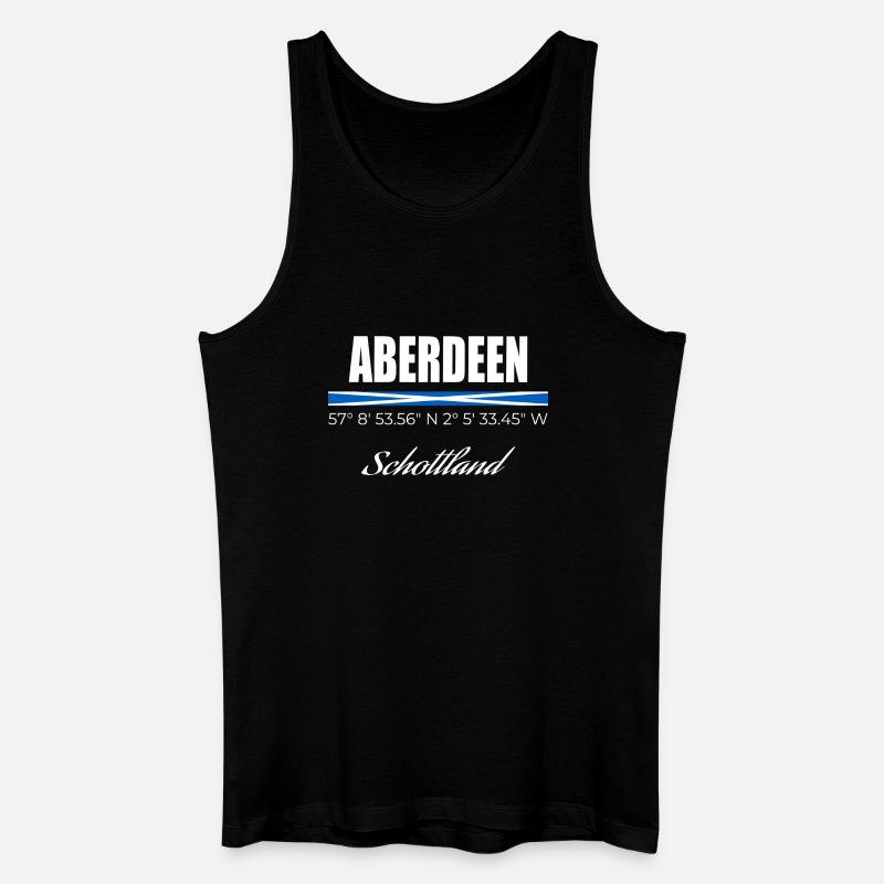 Aberdeen - Männer Bio Tank Top - Schwarz