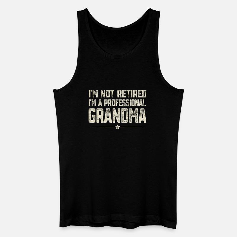 Professionelle Oma - Männer Bio Tank Top - Schwarz
