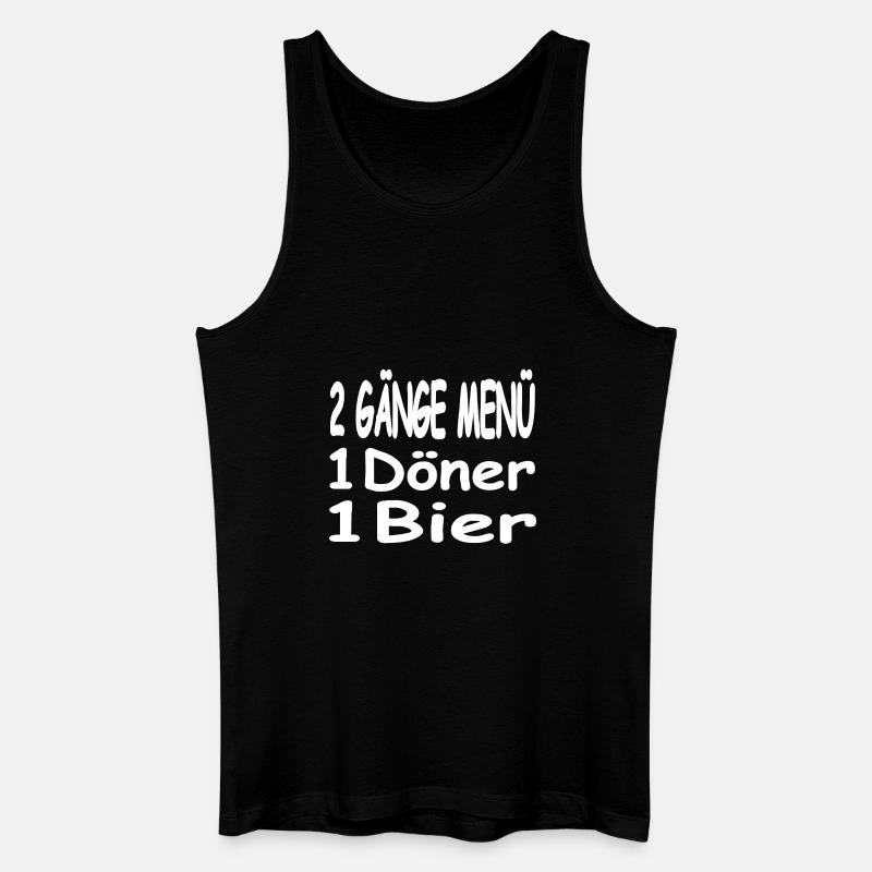 Bier - Männer Bio Tank Top - Schwarz