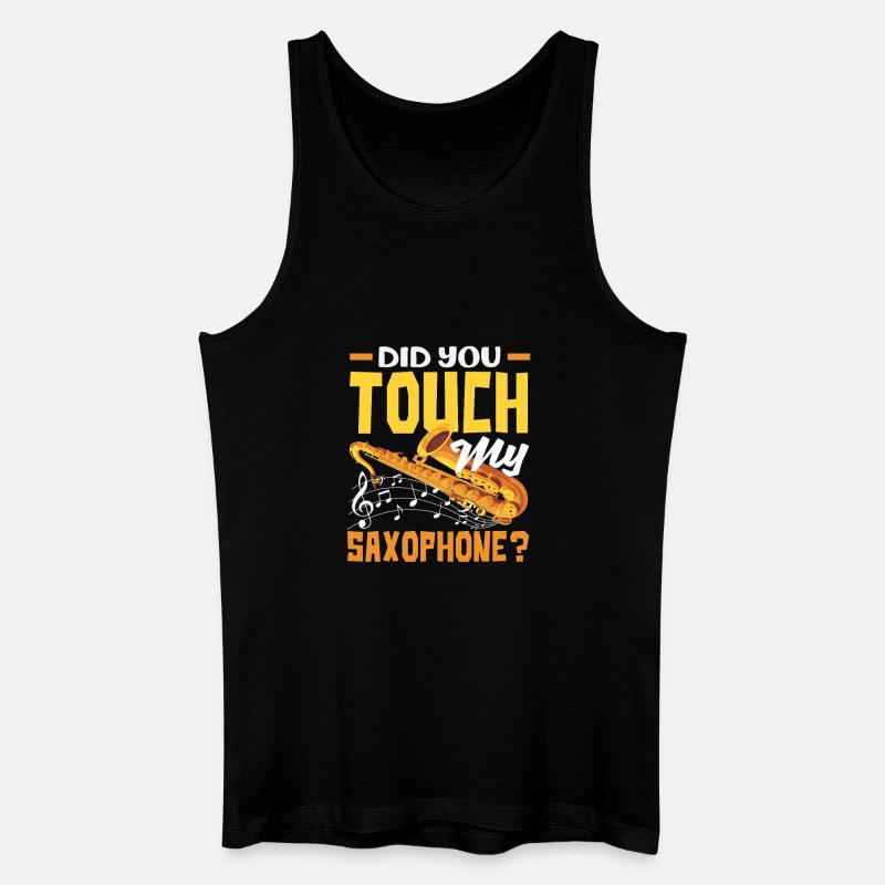 Saxophon Lustiger Spruch - Männer Bio Tank Top - Schwarz