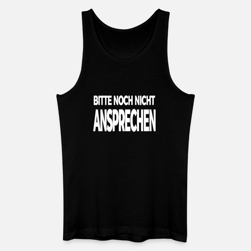 Ansprechen - Männer Bio Tank Top - Schwarz