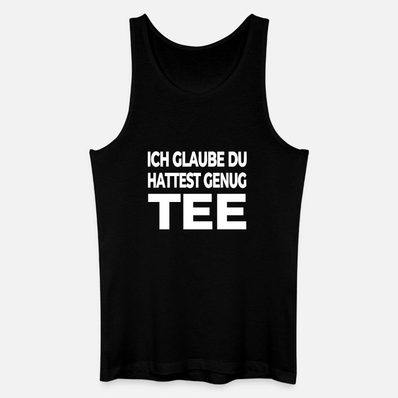 Tee - Männer Bio Tank Top - Schwarz