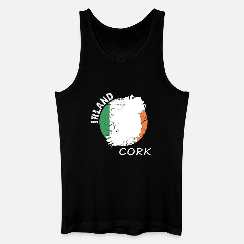 Cork - Männer Bio Tank Top - Schwarz