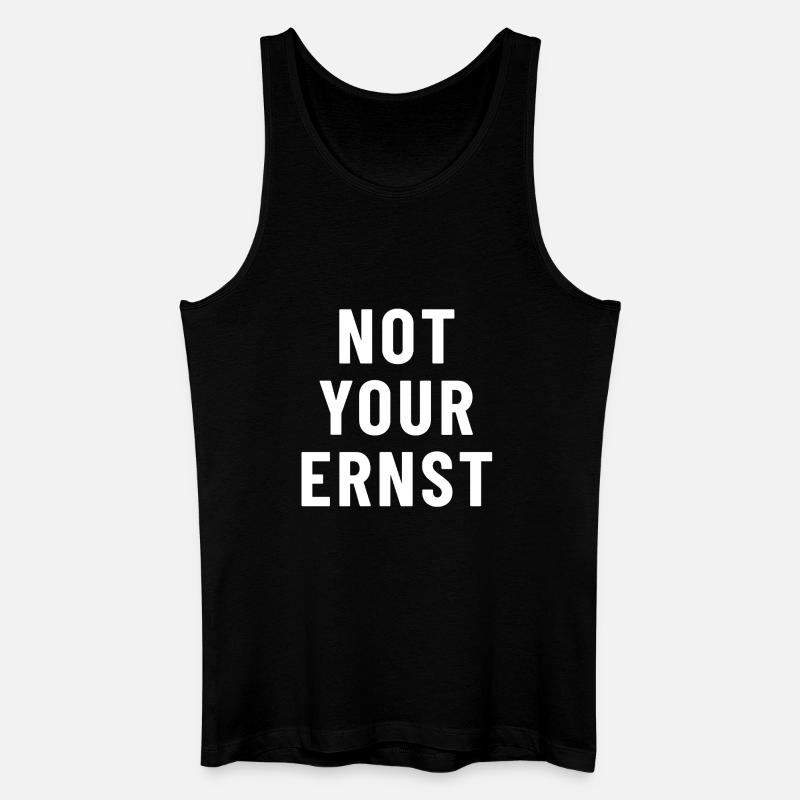 Not Your Ernst Denglisch - Männer Bio Tank Top - Schwarz