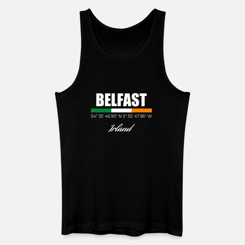 Belfast - Männer Bio Tank Top - Schwarz