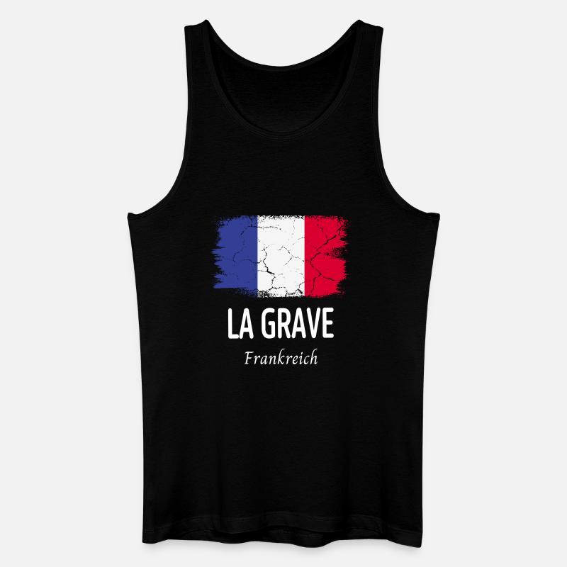 La Grave - Männer Bio Tank Top - Schwarz