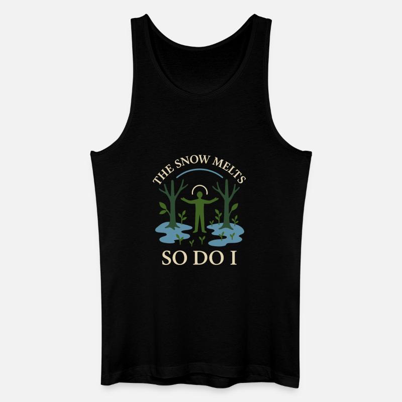 Forest Walk Overthinker Mental Reset - Men’s Organic Tank Top - black