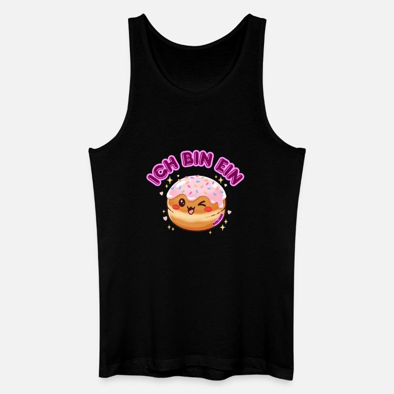 Ich bin ein Berliner - Männer Bio Tank Top - Schwarz
