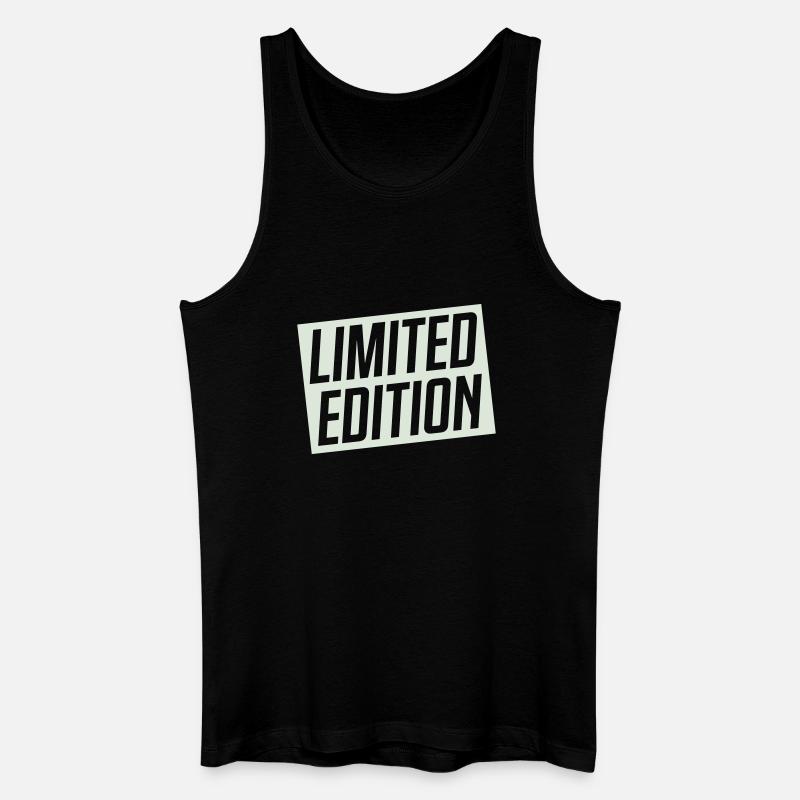 Limitierte Auflage Stempeldesign - Männer Bio Tank Top - Schwarz