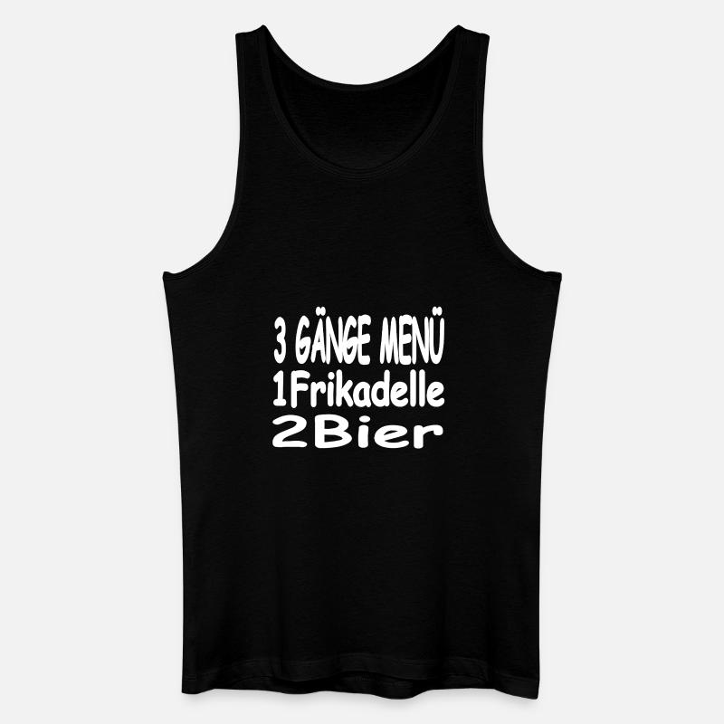 Bier - Männer Bio Tank Top - Schwarz