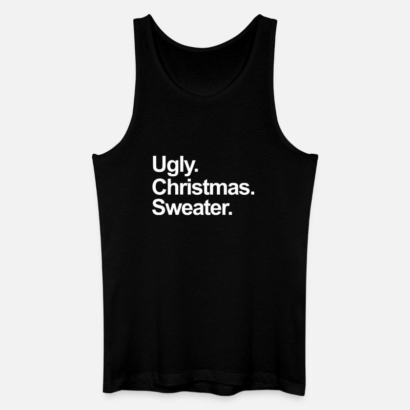 hässlicher Weihnachtspullover - Männer Bio Tank Top - Schwarz