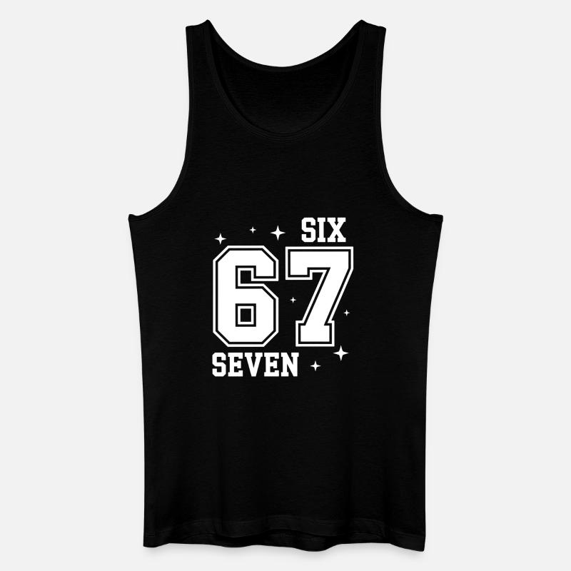 67 - Six Seven SixSeven 6-7 - Männer Bio Tank Top - Schwarz