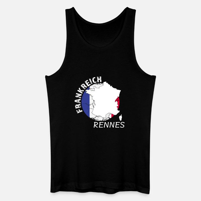 Rennes - Männer Bio Tank Top - Schwarz