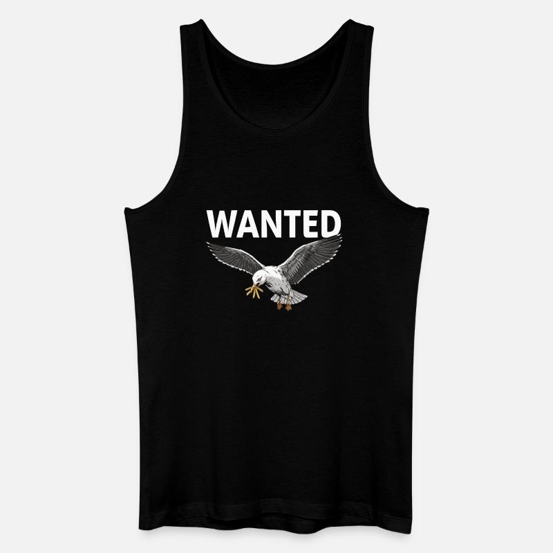Gesuchte Pommes-möwe - Männer Bio Tank Top - Schwarz