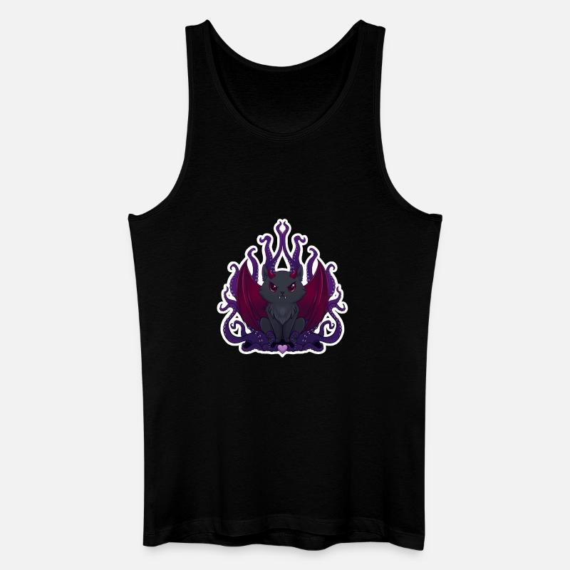 DemonCat - Männer Bio Tank Top - Schwarz