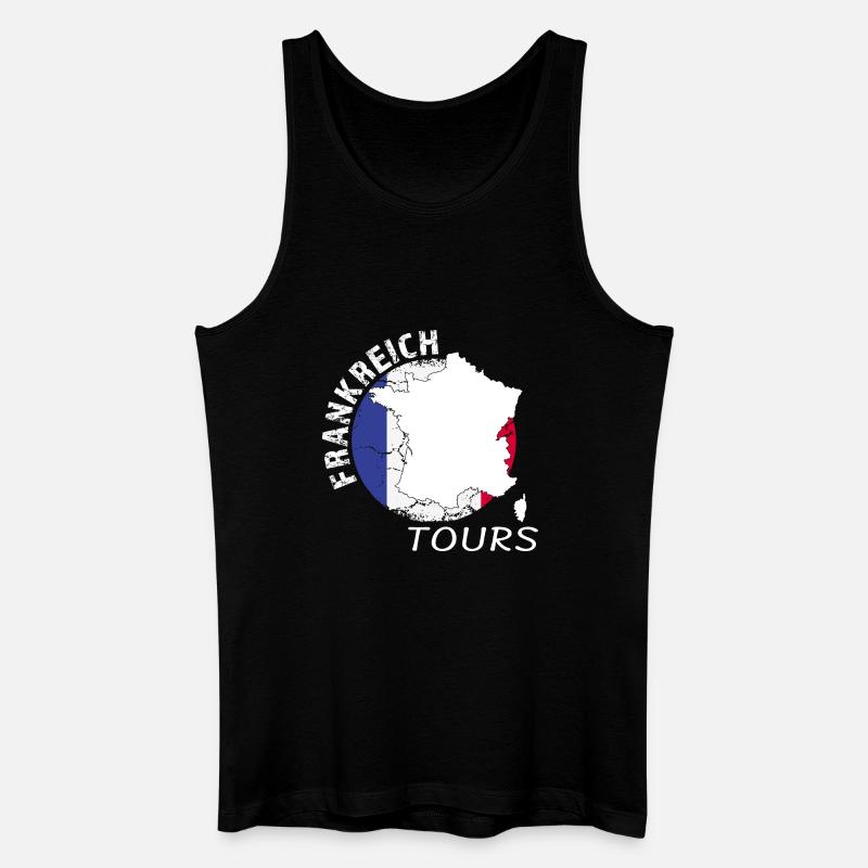Tours - Männer Bio Tank Top - Schwarz