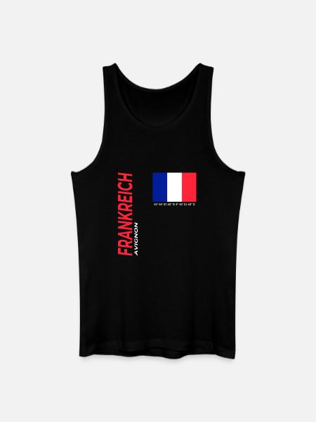Avignon - Männer Bio Tank Top - Schwarz