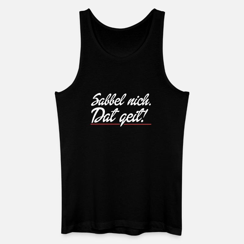 Dat geit - Männer Bio Tank Top - Schwarz