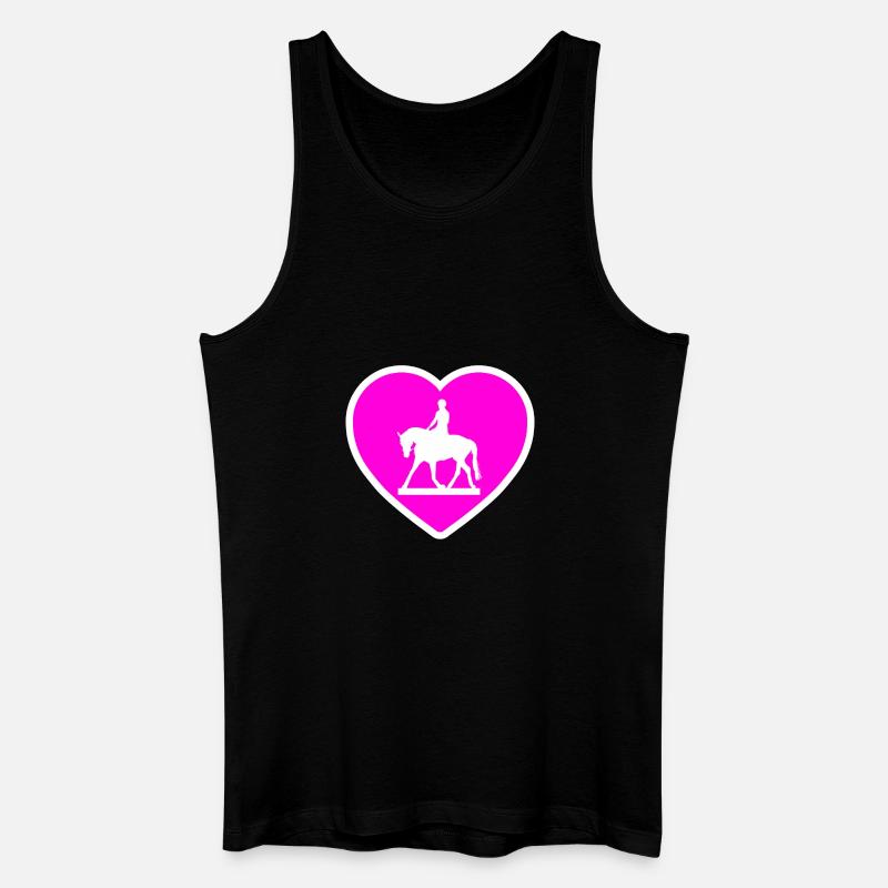 Pferde - Männer Bio Tank Top - Schwarz