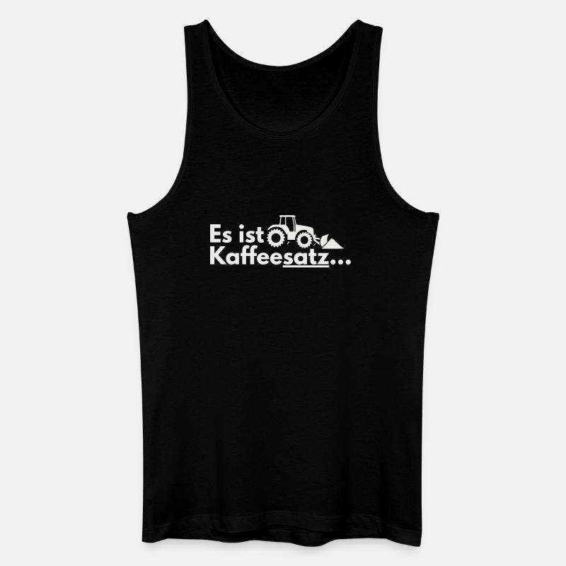 Kaffee-Ernte Traktor Motiv - Männer Bio Tank Top - Schwarz