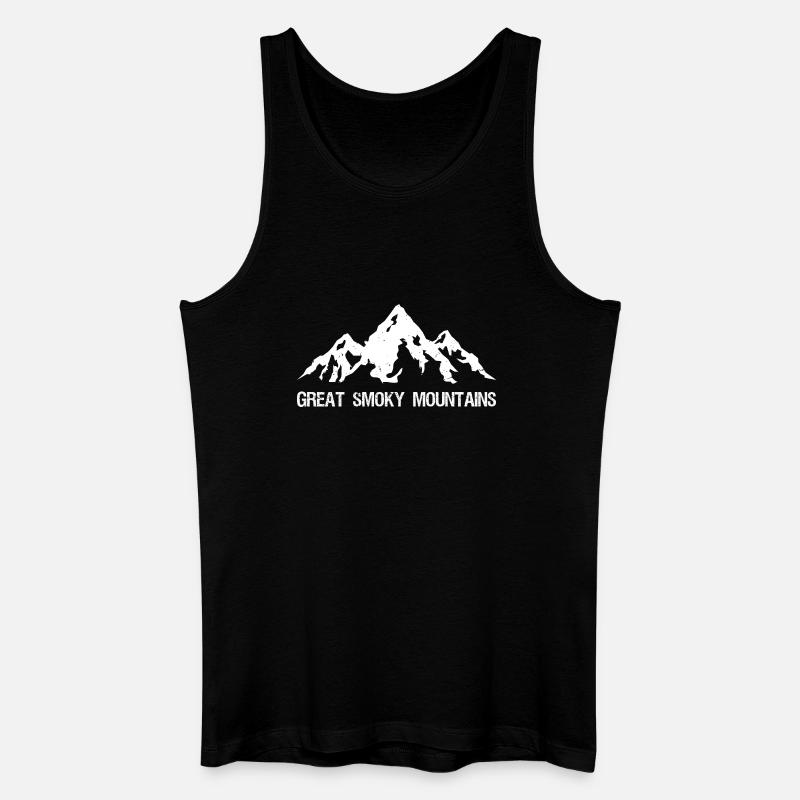 Great Smoky Mountains Smoky Mountain - Männer Bio Tank Top - Schwarz